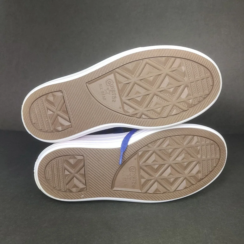 Converse Platform High Top Sneakers Kids 3.5 Purple Feather Print Shoes
